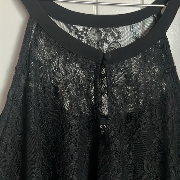 Torrid black lace sleeveless top - Picture 2 of 8